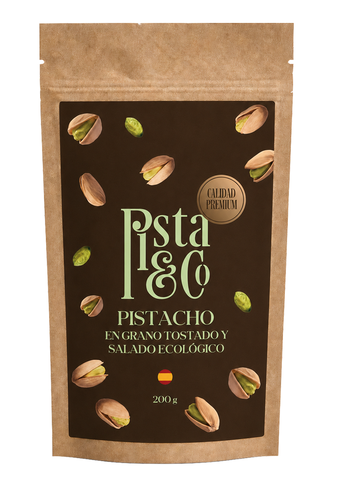Pistacho en grano tostado y salado ecológico