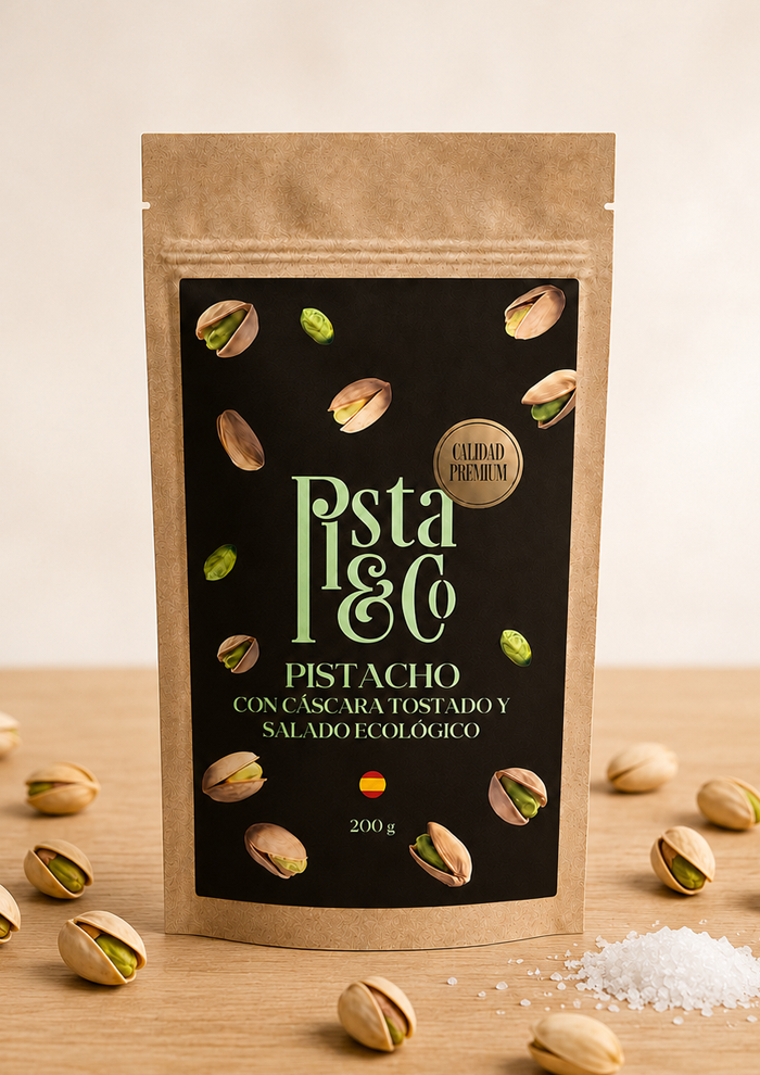 Pistacho con cáscara tostado y salado ecológico