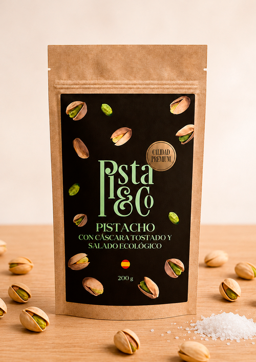 Pistacho con cáscara tostado y salado ecológico