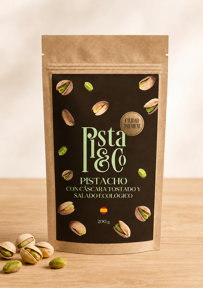 Pistacho con cáscara tostado y salado ecológico